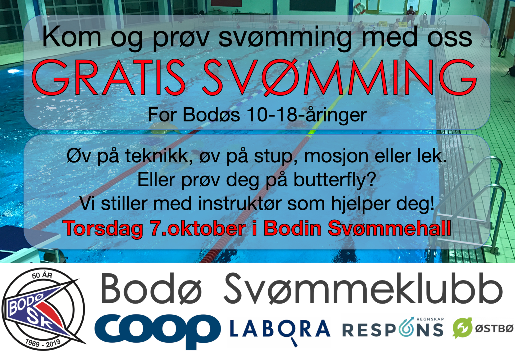 Kom og prøv svømming i høstferien!